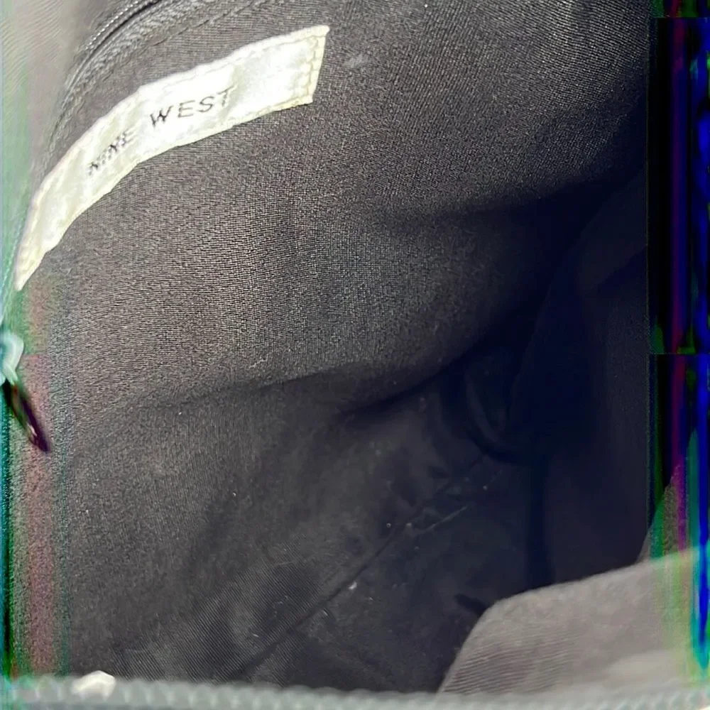 Nine West black canvas purse - Picture 5 of 6